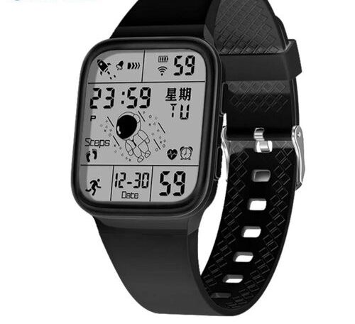 1 (9) Montre Casio numérique cadran carré